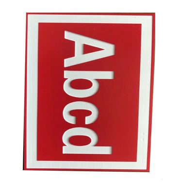 two color plastic, hard/soft ABS Double Color Sheet/Fireproof printable ABS sheet for doorplate sign